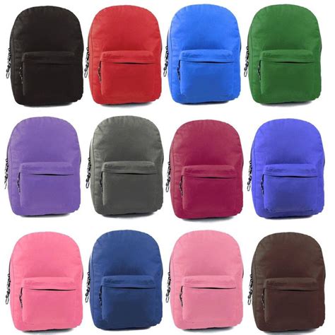 24 Units of Sturdy 600d Backpack In Assorted Colors - Backpacks 17 ...