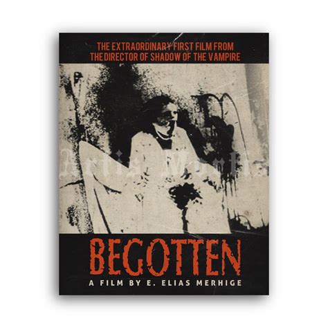 Printable Begotten - vintage 1989 experimental horror movie poster