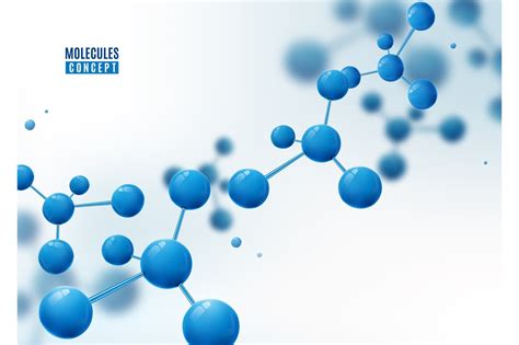 Molecule background. Atoms. Molecular structure with blue connected particles | Healthcare ...