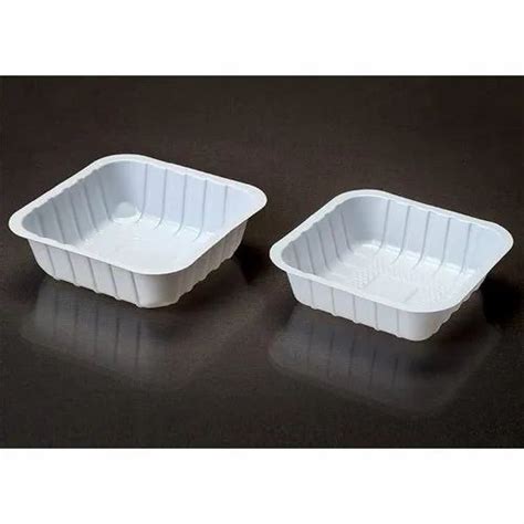 White Disposable Plastic Square Bowls, Packaging Type: Box, Size: 120 ...