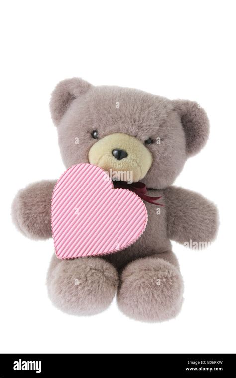 Teddy Bear with Gift Box Stock Photo - Alamy