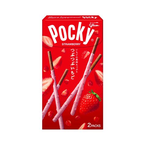 GLICO Pocky Strawberry 2 Packs - Made in Japan - TAKASKI.COM