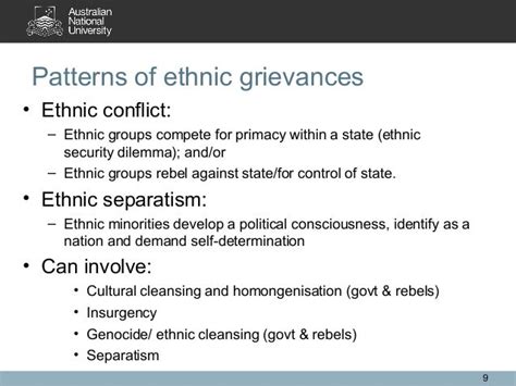 ANU Lecture - Ethnicity and separatism