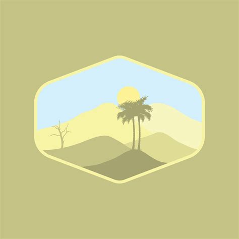 Desert vector illustration logo design 28651059 Vector Art at Vecteezy