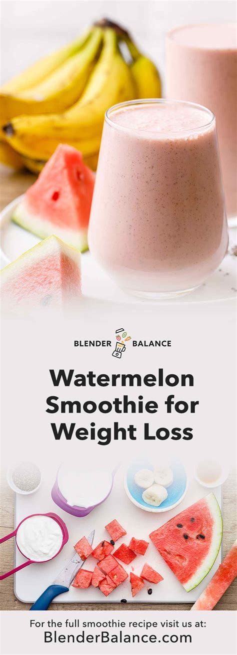 The Best Watermelon Weight Loss Smoothie (Save This Recipe!) - Blender ...