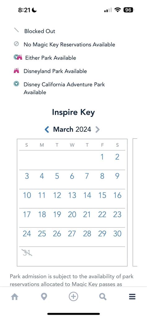 A development on the Magic Key Calendar : r/Disneyland