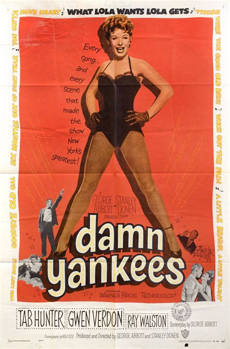 Damn Yankees Original 1958 U.S. One Sheet Movie Poster - Posteritati ...