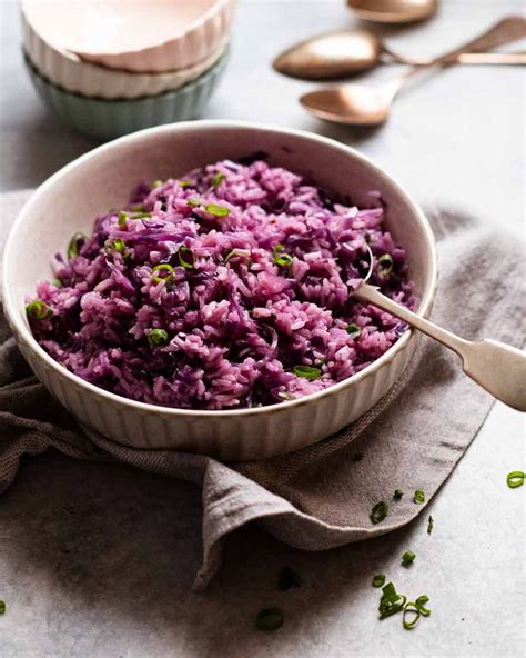 Purple rice (red cabbage rice) | RecipeTin Eats