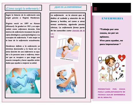 Folleto enfermeria by Diana Lasso - Issuu