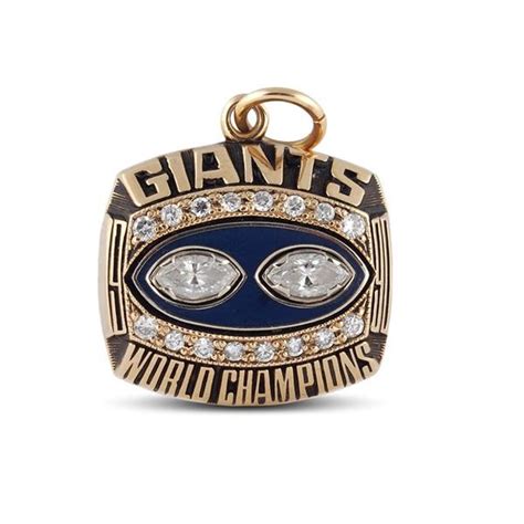 1991 New York Giants Super Bowl Pendant (Shreill Walls)