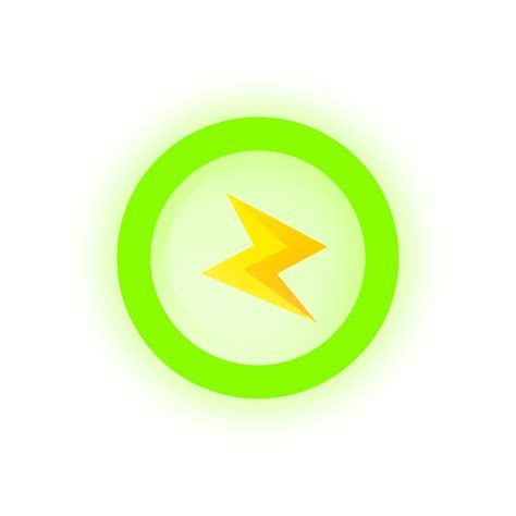 Green energy icons illustration. Game ui for energy, stamina, speed, power. 14011478 PNG