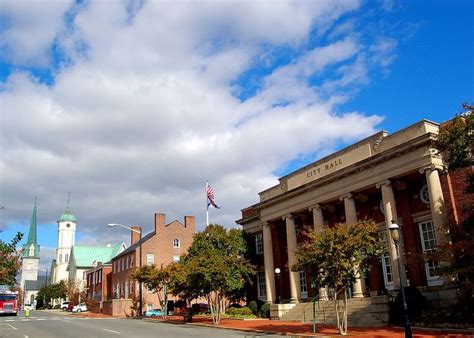 A scene from the historic district of Fredericksburg, Virginia ...