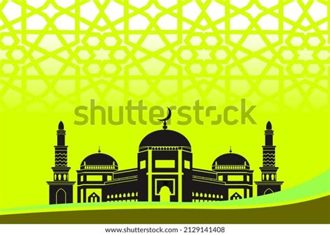 Islamic Mosque Template Background Stock Illustration 2129141408 | Shutterstock