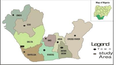 Map of Niger Delta Showing the Study Area. | Download Scientific Diagram