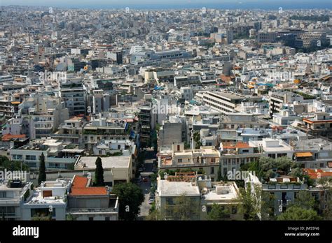 Aerial view of Athens, Greece Stock Photo - Alamy