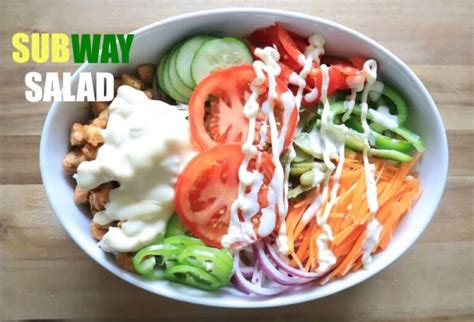 Subway Salads Menu With Prices Subway Menu Prices