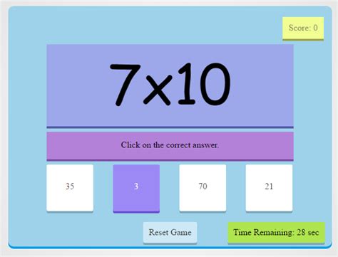 Simple Maths Game by psumme200