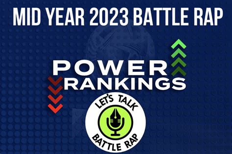 Mid-Year Top 15 Power Rankings For 2023 - Let's Talk Battle Rap