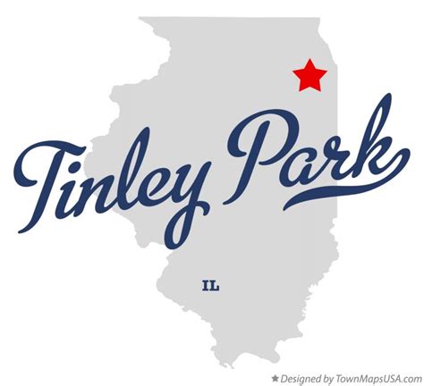 Map of Tinley Park, IL, Illinois