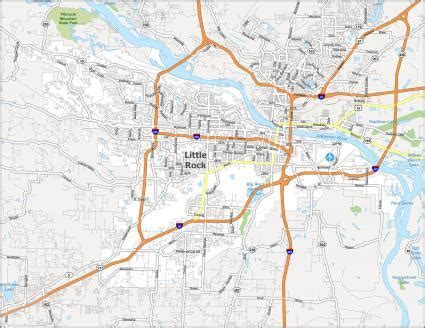 Map of Little Rock, Arkansas - GIS Geography