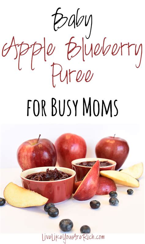 Baby Apple Blueberry Puree Recipe