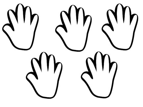 Handprint Outline - ClipArt Best