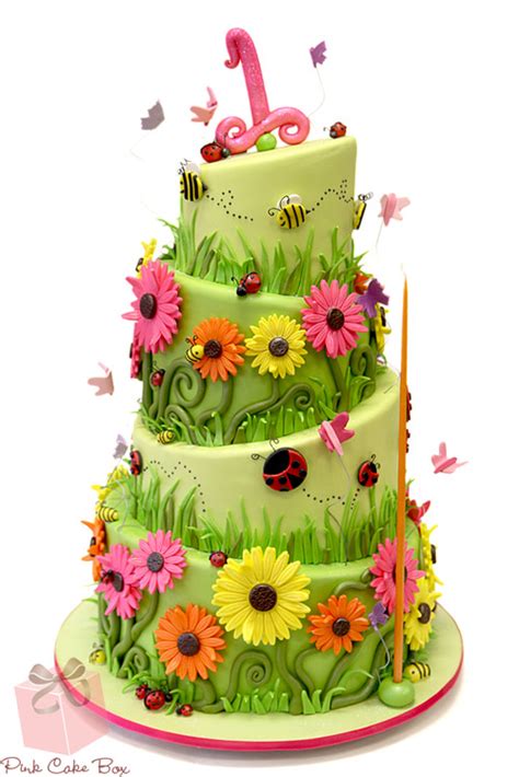 Garden Bug 1st Birthday Cake » Birthday Cakes