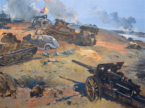 "Japanese Army Defeated on the Khalkhin Gol Battlefield" Painting by Fyodor Usypenko 1940 [1000 ...