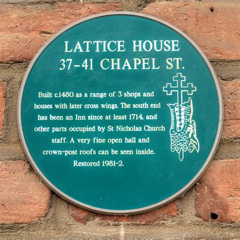 Lattice House Plaque © David Dixon :: Geograph Britain and Ireland