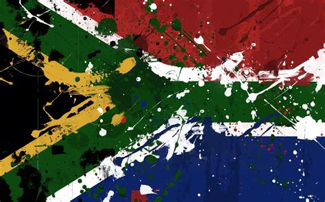 South Africa Flag Painted Spots HD Wallpaper - ZoomWalls | South africa ...