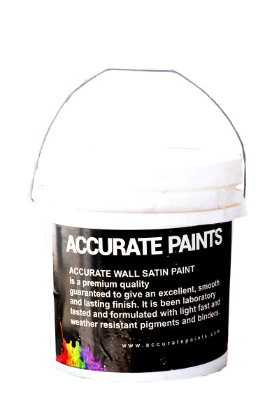 Accurate Wall Satin Paint - Accurate Paints