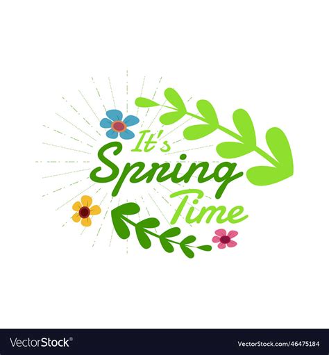 Spring logo design Royalty Free Vector Image - VectorStock