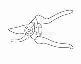 Linear Pruning Shears Icon From Agriculture Farming And Gardening  sketch template