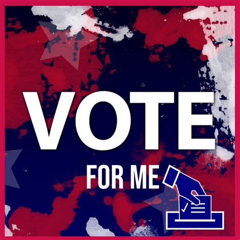 Vote For Me Campaign Poster Template | PosterMyWall