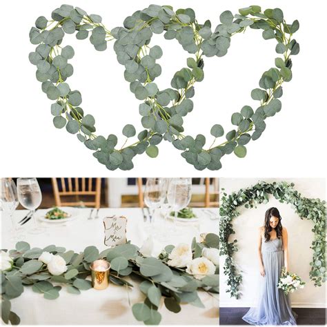 Buy Soyee Artificial Eucalyptus Garland 12FT Wedding Arch Decorations ...