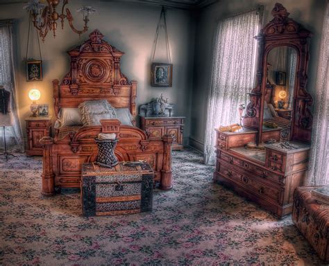 Bush House Bedroom (panorama) | This is a panorama of a bedr… | Flickr