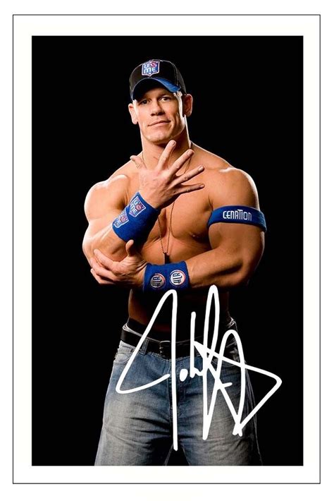 JOHN CENA SIGNED AUTOGRAPH PHOTO PRINT WWE WRESTLING | eBay