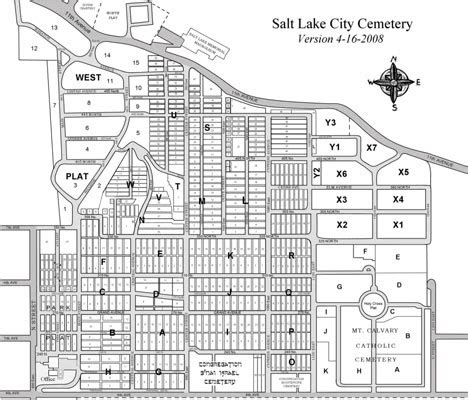 Salt Lake City Cemetery Map - Maps For You