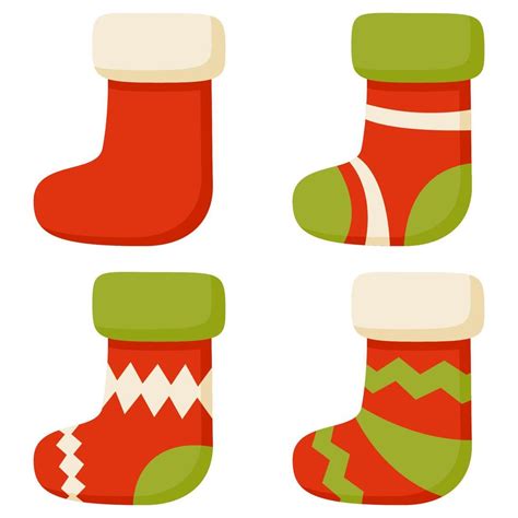 Christmas Sock isolated on white background 13547097 Vector Art at Vecteezy