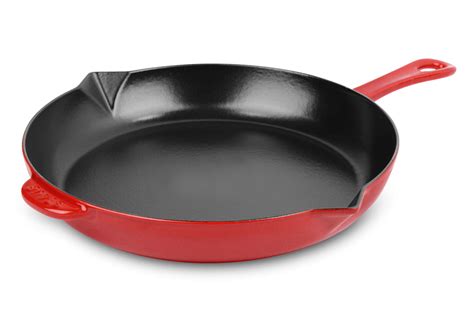 Staub Round Fry Pan 12" - Cherry Red – Maison Cookware + Bakeware