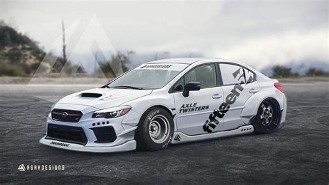 ArtStation - Subaru wrx sti slammed widebody