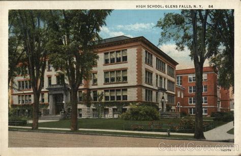 High School Glens Falls, NY Postcard