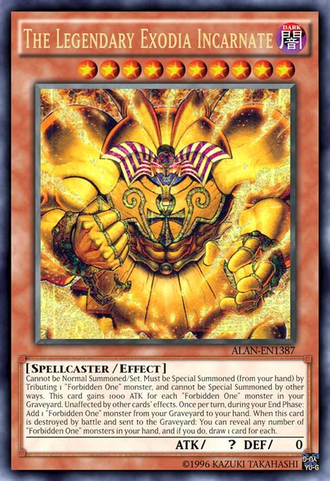 The Legendary Exodia Incarnate by ALANMAC95 on DeviantArt | Yugioh ...