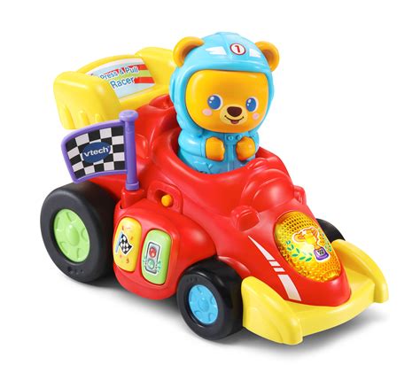VTech, Press and Pull Racer, Interactive Learning, Kids' Race Car Toy ...