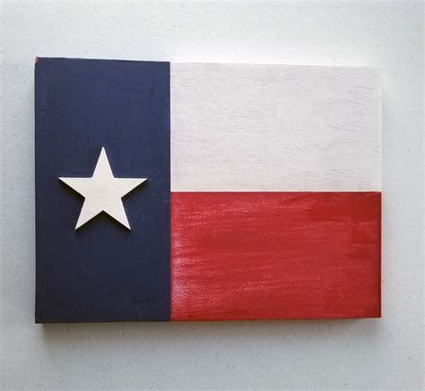 Texas State Flag on Wood Wooden Flag Wall Decor 9x12 Texas - Etsy