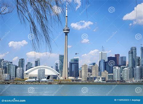 Beautiful Skyline View of Toronto Downtown, Ontario, Canada Stock Image ...