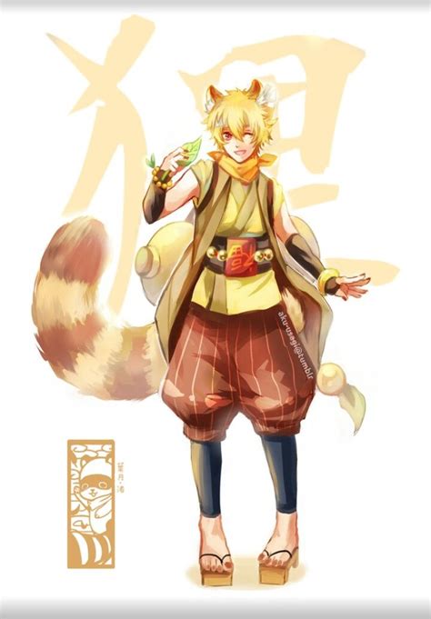 Nagisa Youkai Tanuki | Desain karakter, Desain karakter fantasi, Sketsa