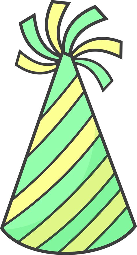 Clipart - Green Party Hat