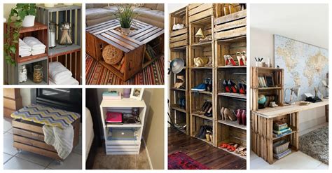 20+ DIY Wooden Crates Furniture Design Ideas