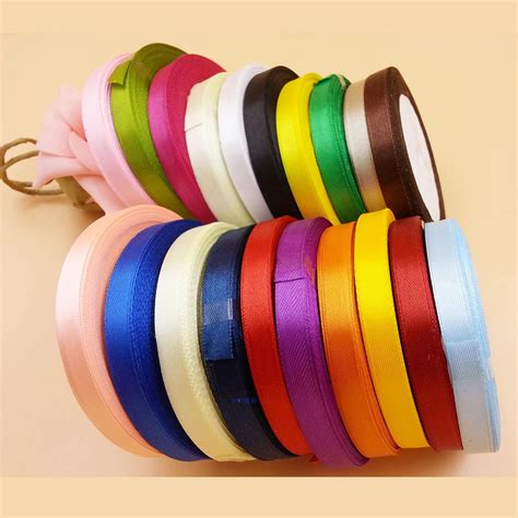 25Yards/Roll Satin Ribbons DIY Bow Craft Ribbons for Wedding Christmas Party Decorations Card ...